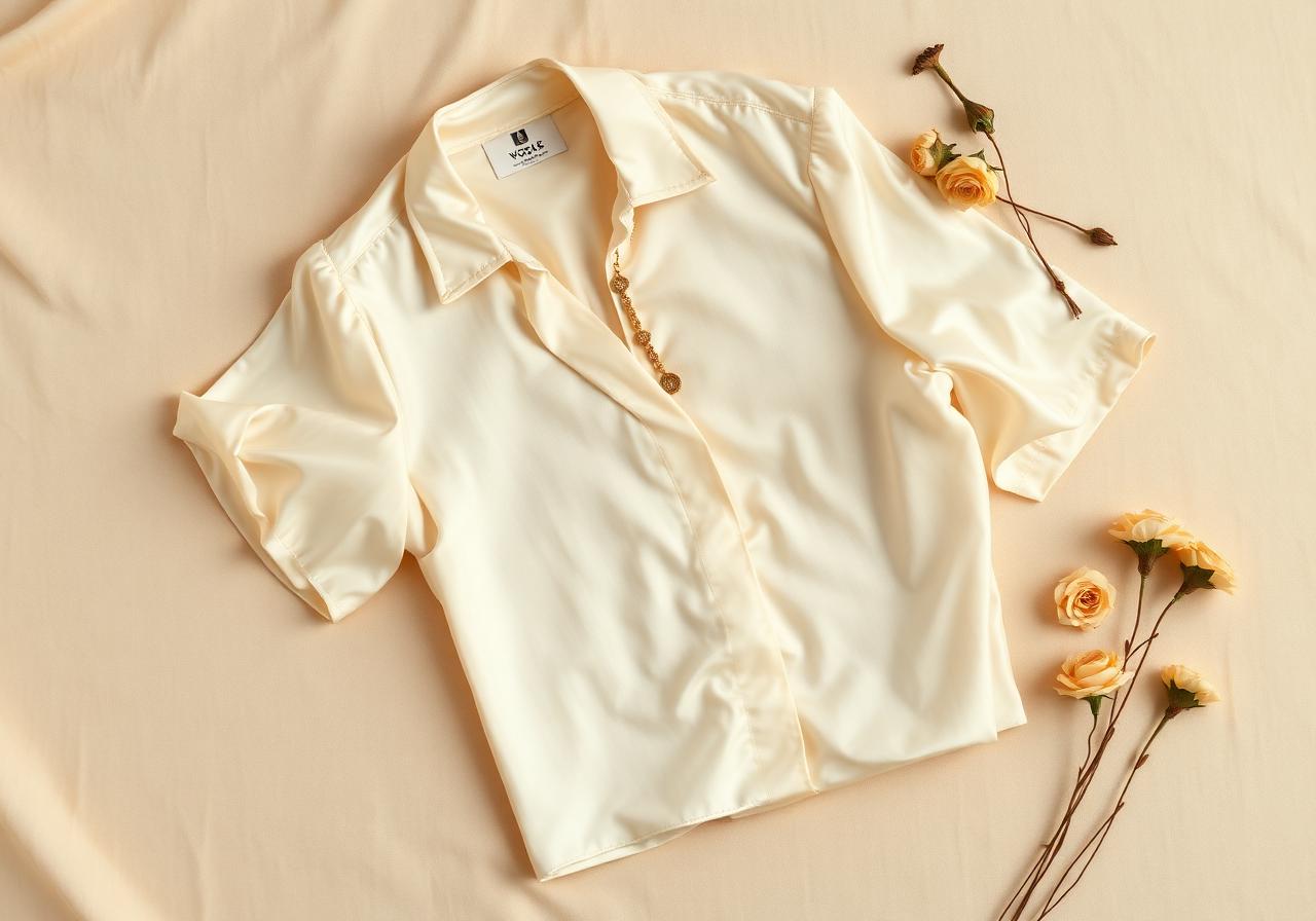 Blouse de soie ivoire